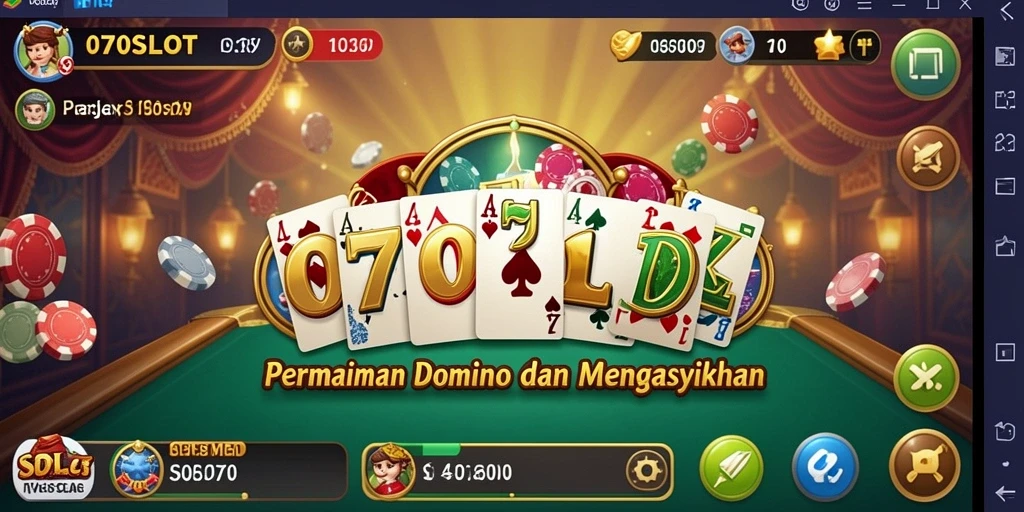 Tampilan gameplay seru dari 070SLOT dengan fitur Domino yang menarik.