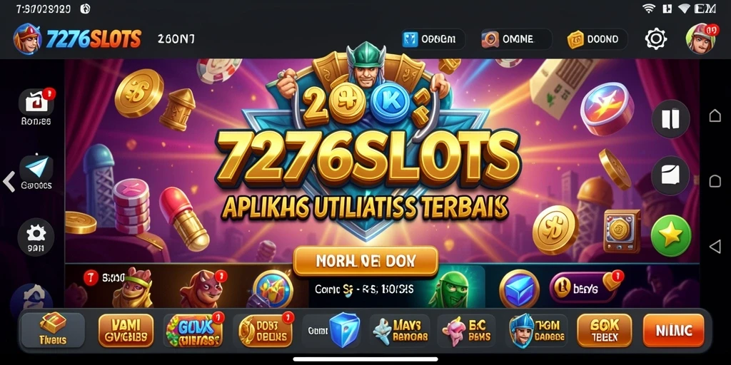 Tampilan antarmuka intuitif dari 7276SLOTS yang memudahkan pengguna.