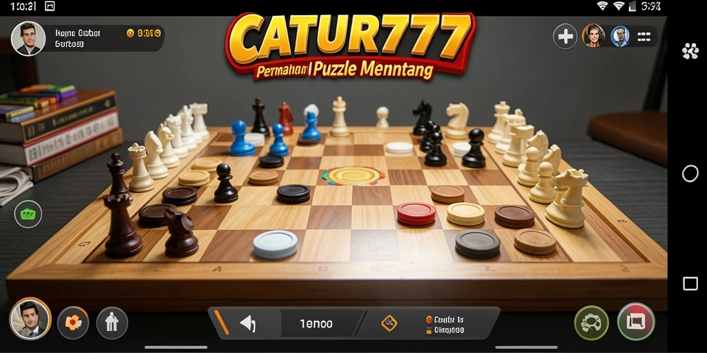 Tampilan gameplay CATUR777 dengan tantangan catur yang menarik.