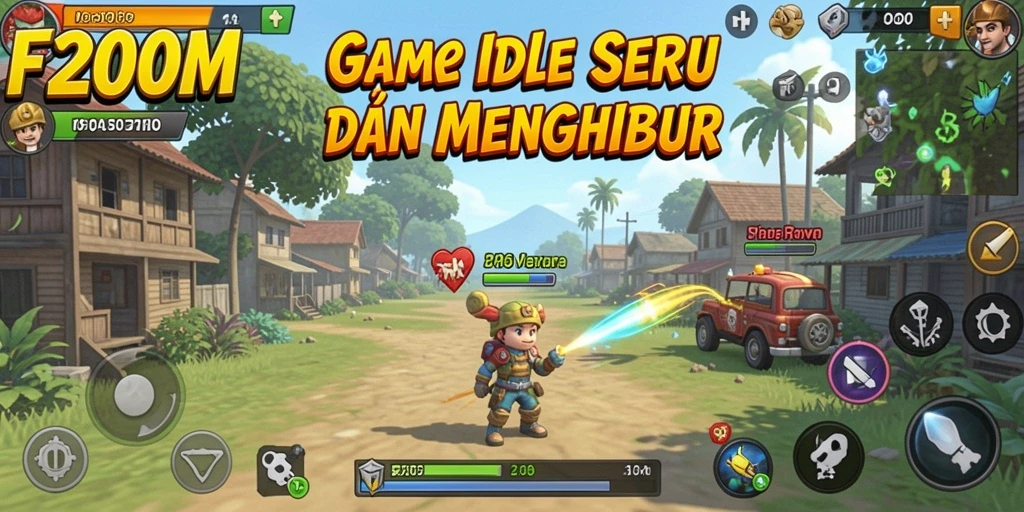Tampilan gameplay F200M yang menarik dan interaktif.