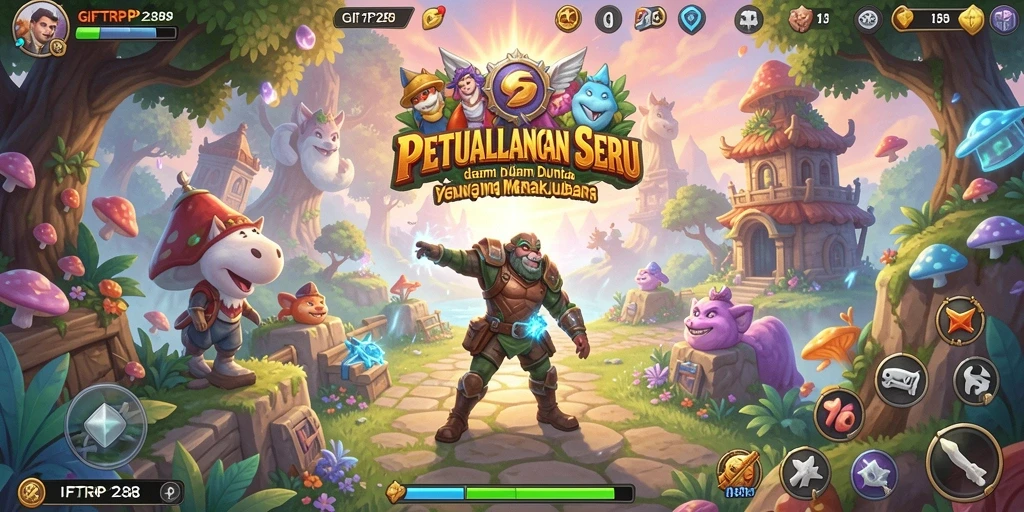 Screenshot gameplay GIFTRP288 yang mendebarkan di dunia petualangan.
