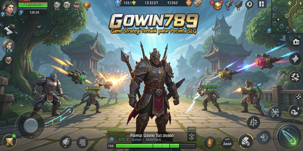 Screenshot GOWIN789 menunjukkan aksi pertempuran yang seru dan dinamis.
