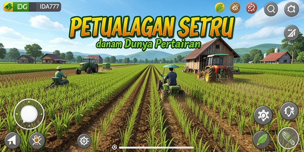 Tampilan gameplay menarik dari IDA777 dengan aktivitas bercocok tanam.