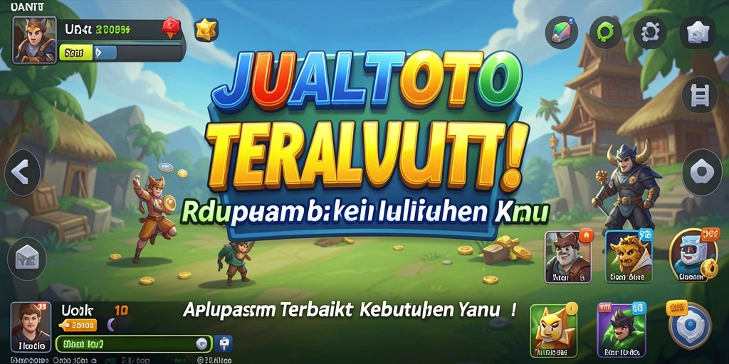 Tampilan antarmuka JUALTOTO yang modern dan user-friendly.