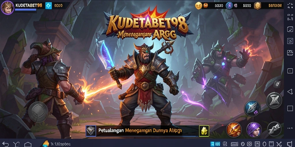 Tampilan gameplay menakjubkan dari KUDETABET98 saat pertempuran intens.