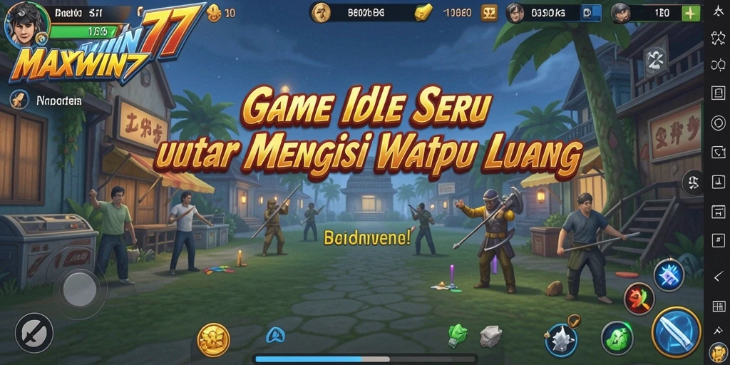 Screenshot gameplay <strong>MAXWIN77</strong> menunjukkan karakter berkembang dengan sendirinya.