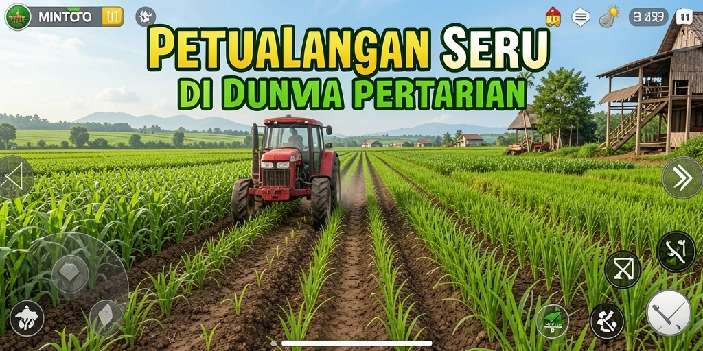 Tampilan gameplay MINTOTO yang seru dalam dunia pertanian.