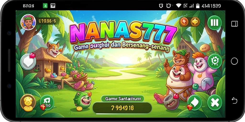 Tampilan gameplay menarik dari NANAS777 yang penuh warna.