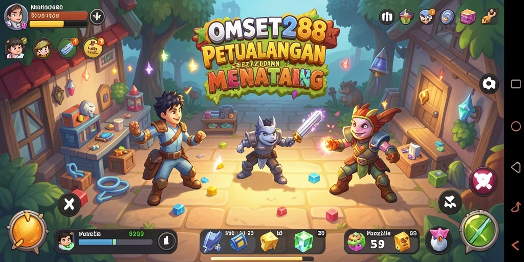 Tampilan gameplay OMSET288 yang menarik dan penuh warna.