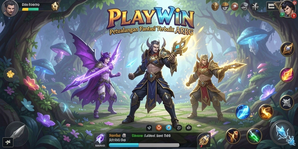 Tampilan permainan yang menakjubkan dalam ARPG PLAYWIN.