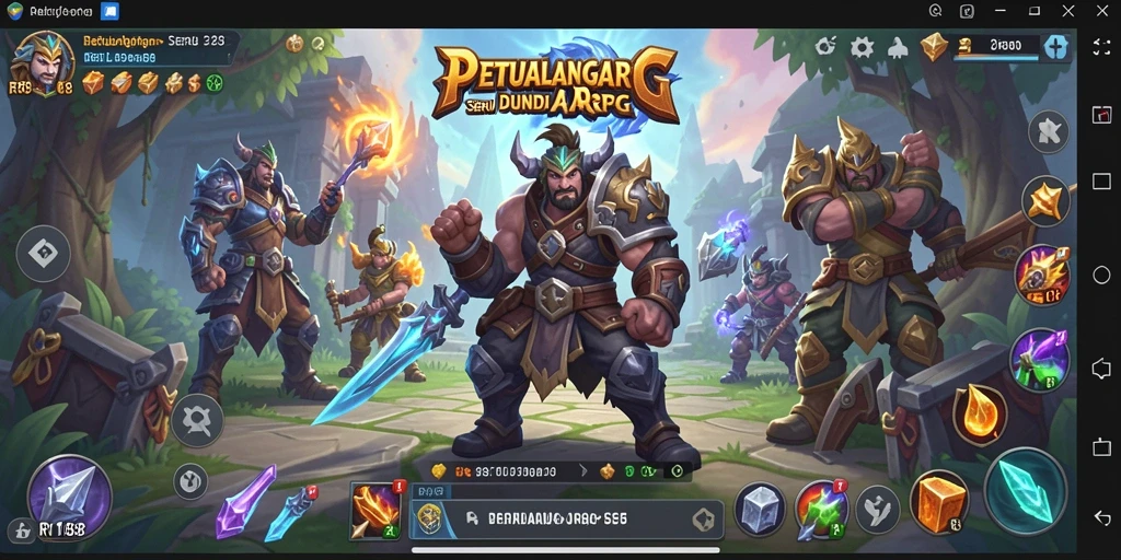 Screenshot utama RI188 menunjukkan gameplay ARPG yang intens.