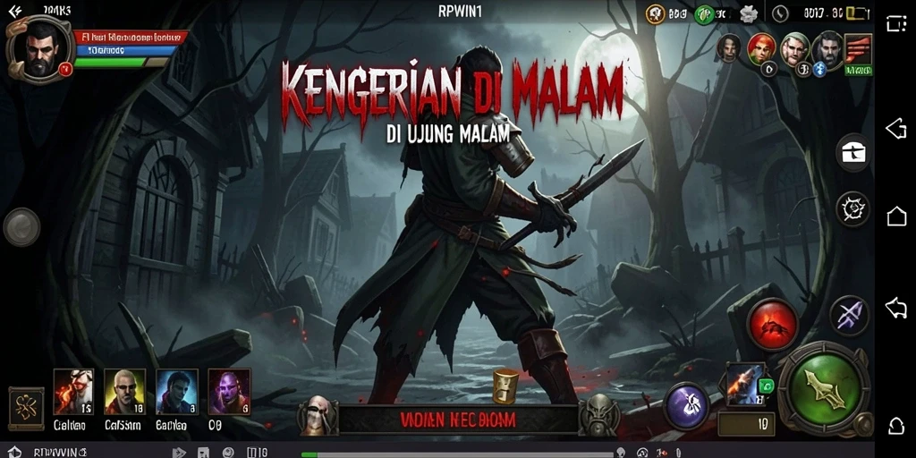 Menampilkan momen menegangkan dari gameplay RPWIN1.