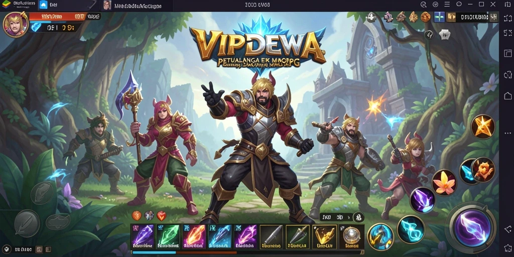 Tampilan gameplay MMORPG yang menakjubkan dalam VIPDEWA