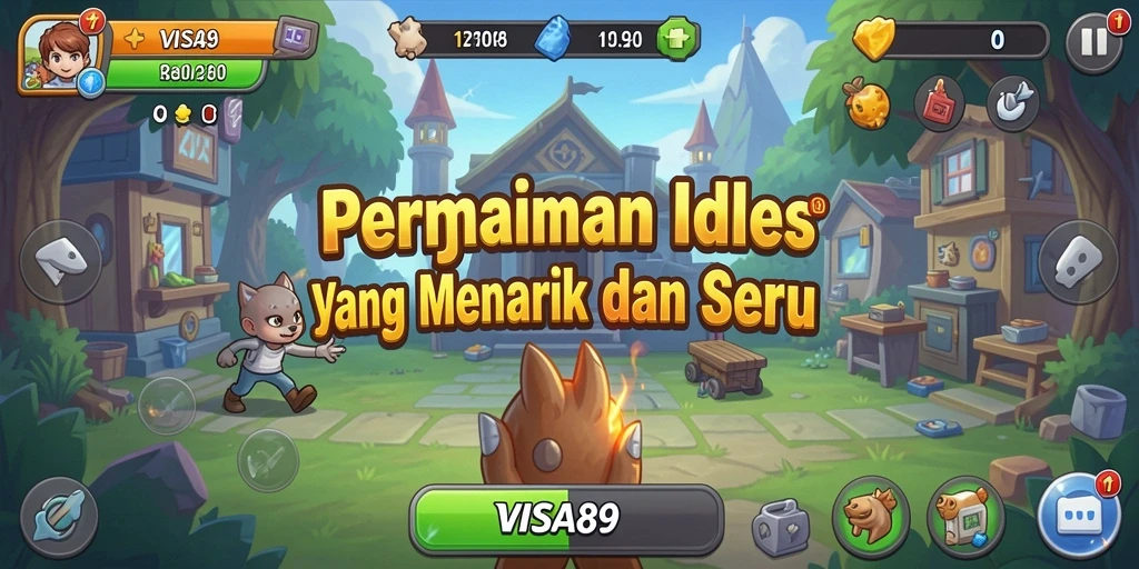 Tampilan gameplay menarik dan interaktif di VISA89.